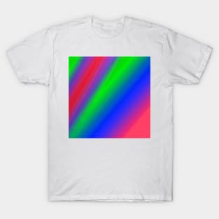 RED BLUE GREEN ABSTRACT TEXTURE PAINTING T-Shirt